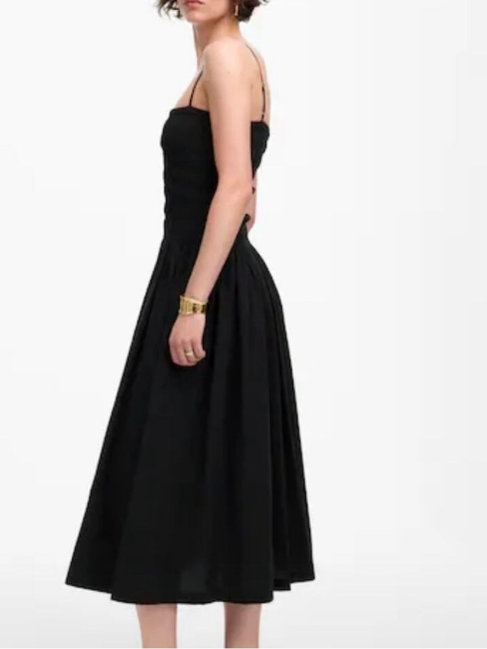 Madewell smocked poplin maxi dress - Picture 2 of 8